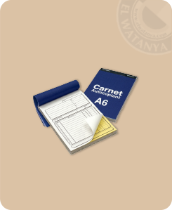 Carnet autocopiant 2 exemplaires X 50 copies