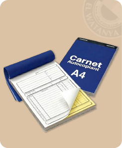 Carnet autocopiant 2 exemplaires X 50 copies