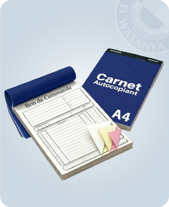 Carnet autocopiant 3 exemplaires X 50 copies