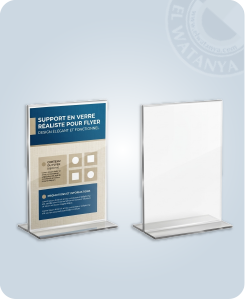 Porte affiche en plexiglass