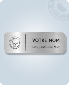 Badge magnétique marquage laser
