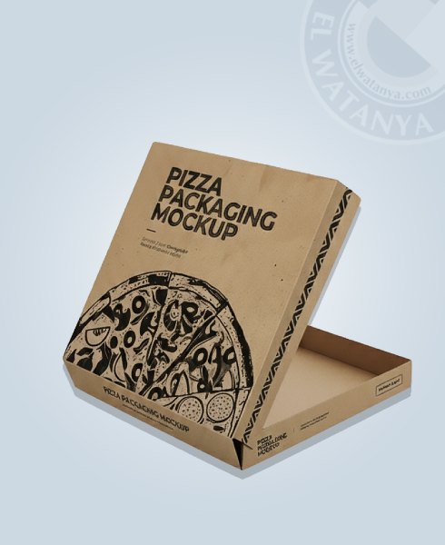 Boîte pizza carton kraft imp 1 couleur